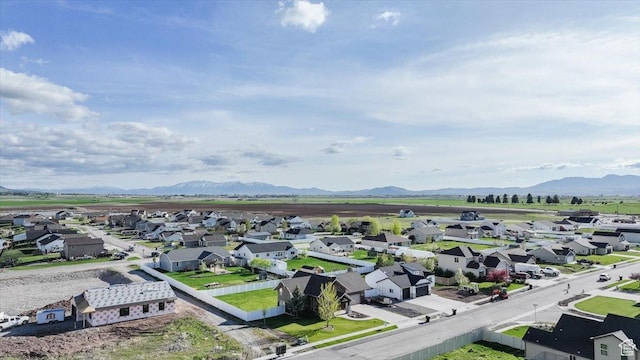 9 W Cedar Ln, Franklin, ID 83237 - aerial view of residential area with a mountainous background