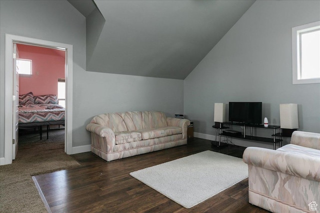 9 W Cedar Ln, Franklin, ID 83237 - living room with baseboards, a wealth of natural light, and wood finished floors