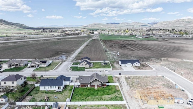 9 W Cedar Ln, Franklin, ID 83237 - aerial view with a residential view and a mountain view