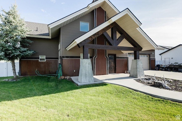 9 W Cedar Ln, Franklin, ID 83237 - view of front of property with concrete driveway and a garage