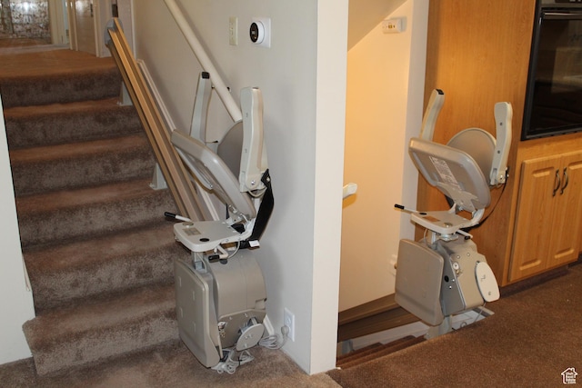 781 Bonneville Way, Tooele, UT 84074 - stairs featuring carpet floors