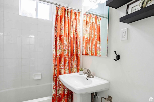 555 E 100 S Unit 105, Salt Lake City, UT 84102 - full bathroom with shower / bath combo with shower curtain and a sink
