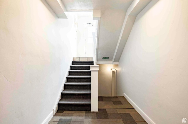 555 E 100 S Unit 105, Salt Lake City, UT 84102 - stairway featuring baseboards