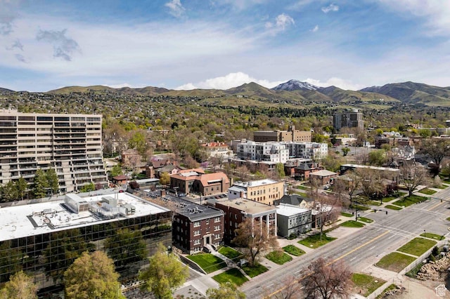 555 E 100 S Unit 105, Salt Lake City, UT 84102 - birds eye view of property featuring a mountain view