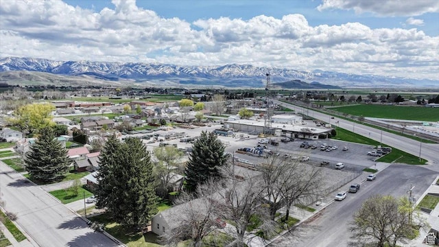 449 S 2nd E, Preston, ID 83263 - birds eye view of property with a mountain view