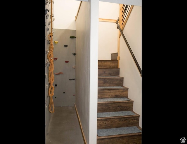 view of stairway