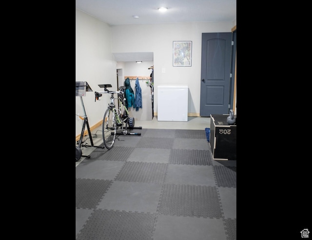 view of workout area