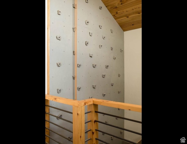 room details with wooden ceiling