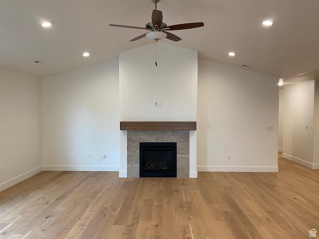 332 N 3250 W Unit 3, West Point, UT 84015 - unfurnished living room featuring visible vents, light wood finished floors, baseboards, and ceiling fan
