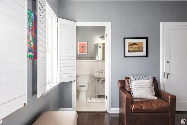 1283 E S Temple Unit 503, Salt Lake City, UT 84102 - half bathroom with toilet and wood finished floors
