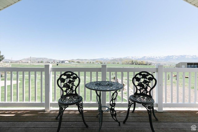 1176 E 900 S, Preston, ID 83263 - deck featuring a mountain view