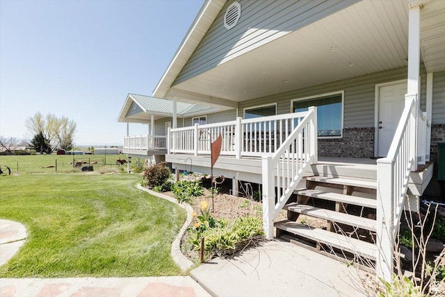 1176 E 900 S, Preston, ID 83263 - view of side of home featuring a yard and a wooden deck