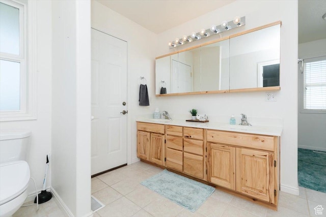 1176 E 900 S, Preston, ID 83263 - bathroom with double vanity and tile patterned floors