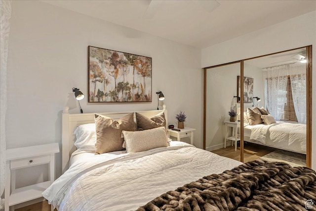 1530 Empire Ave Unit 112, Park City, UT 84060 - bedroom with wood finished floors, a closet, and baseboards