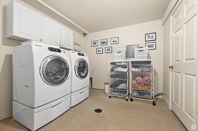 1975 Picabo St, Park City, UT 84098 - laundry area featuring light colored carpet, baseboards, cabinet space, and independent washer and dryer