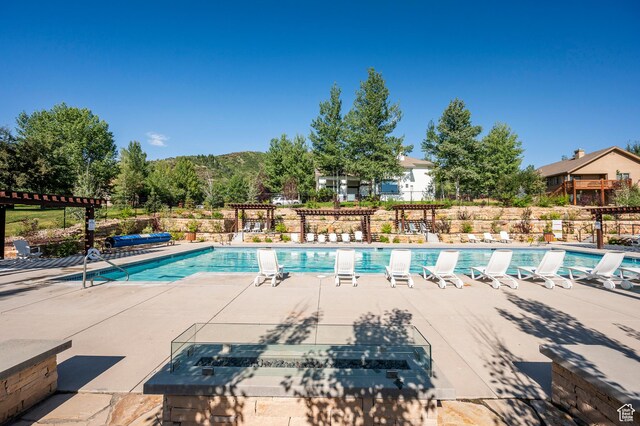 1975 Picabo St, Park City, UT 84098 - pool with fence and a patio area