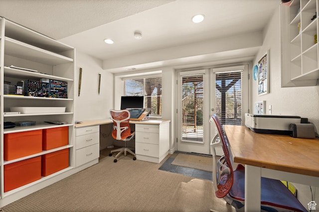 1975 Picabo St, Park City, UT 84098 - office space with light carpet, french doors, and recessed lighting