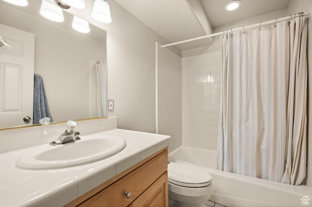 1975 Picabo St, Park City, UT 84098 - bathroom with shower / tub combo, vanity, and toilet