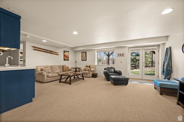 1975 Picabo St, Park City, UT 84098 - living room featuring a wealth of natural light, recessed lighting, and carpet