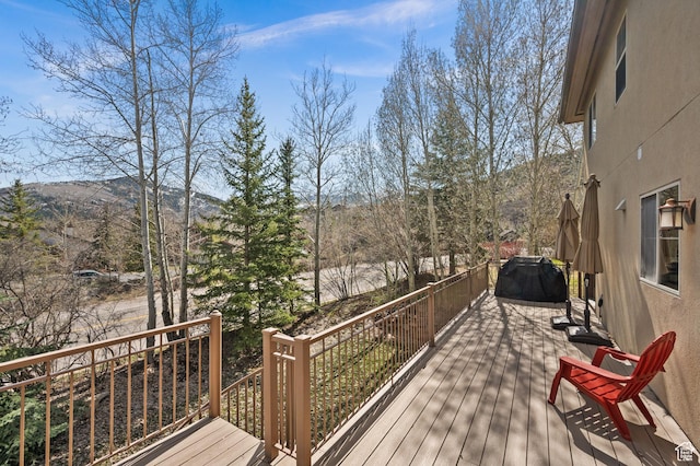 1975 Picabo St, Park City, UT 84098 - deck featuring grilling area and a mountain view
