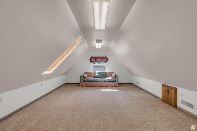 311 E 100 S, Springville, UT 84663 - additional living space featuring light colored carpet, vaulted ceiling, visible vents, and baseboards