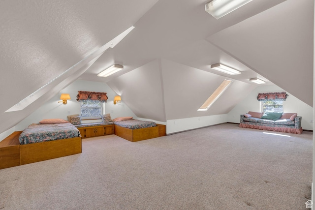 311 E 100 S, Springville, UT 84663 - interior space featuring lofted ceiling with skylight and carpet