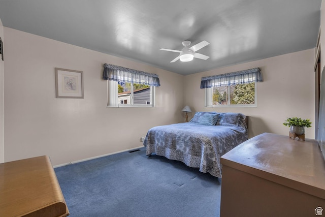 311 E 100 S, Springville, UT 84663 - bedroom with visible vents, baseboards, carpet flooring, and multiple windows