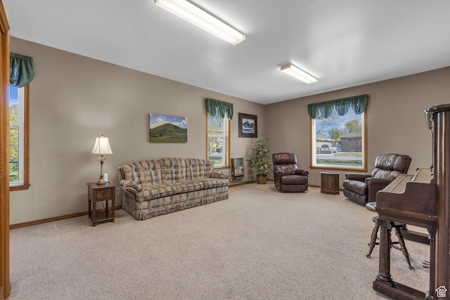 311 E 100 S, Springville, UT 84663 - carpeted living area with plenty of natural light and baseboards