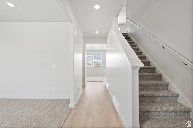 3448 S 3100 W Unit 153, West Haven, UT 84401 - staircase with recessed lighting and wood finished floors