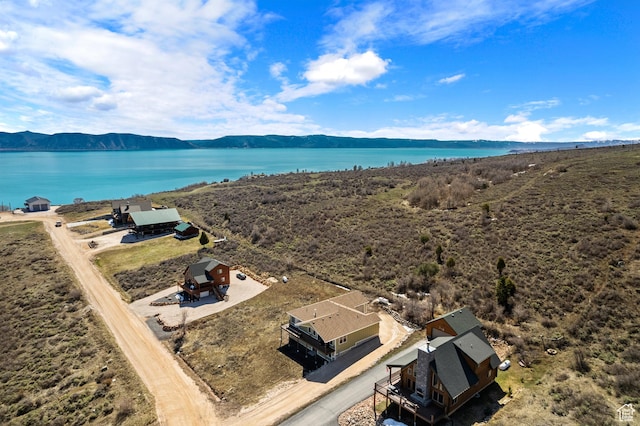 1428 N Broad Hollow Rd, Garden City, UT 84028 - birds eye view of property featuring a water and mountain view