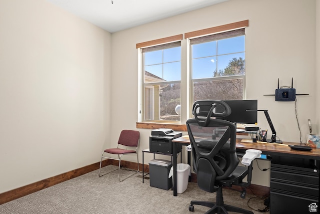 1428 N Broad Hollow Rd, Garden City, UT 84028 - home office featuring baseboards and carpet