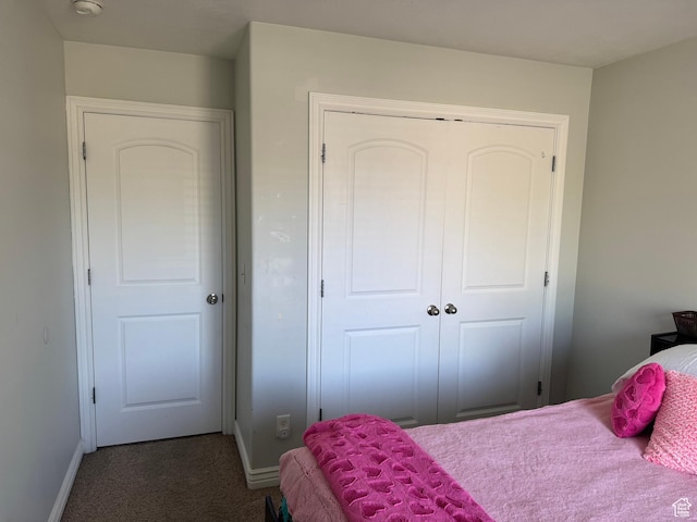 532 N 300 E, Roosevelt, UT 84066 - bedroom featuring dark carpet, a closet, and baseboards