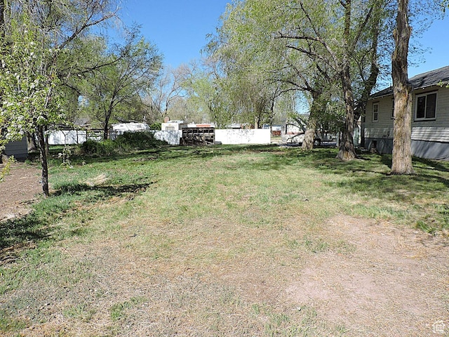 view of yard