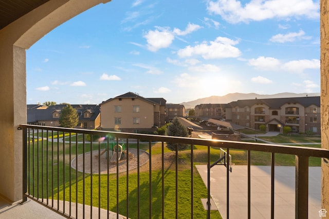 1045 S 1700 W Unit 1032, Payson, UT 84651 - balcony with a residential view and a mountain view
