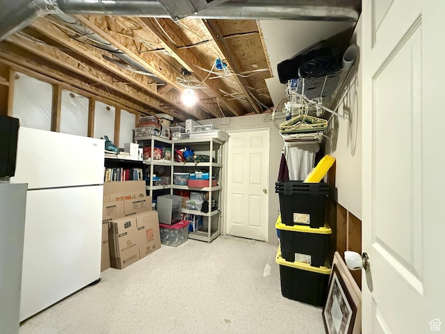 909 E 1520 N, American Fork, UT 84003 - unfinished basement featuring freestanding refrigerator