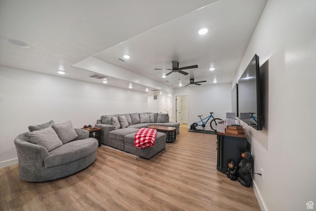 788 N 2100 E, Spanish Fork, UT 84660 - living room with visible vents, light wood-style floors, and baseboards
