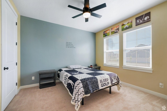 788 N 2100 E, Spanish Fork, UT 84660 - bedroom with carpet floors, baseboards, and a ceiling fan
