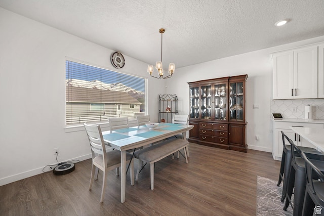 788 N 2100 E, Spanish Fork, UT 84660 - dining room with baseboards, an inviting chandelier, and dark wood finished floors