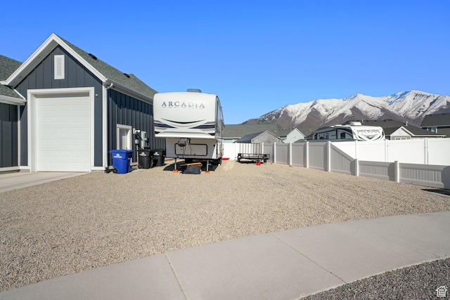 788 N 2100 E, Spanish Fork, UT 84660 - view of yard with a mountain view, an outbuilding, and fence