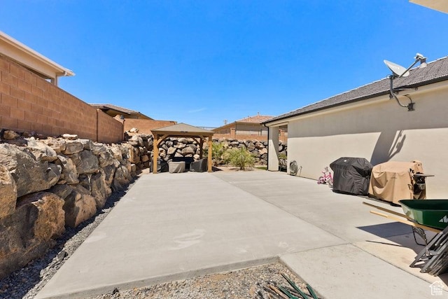 1920 W 180 N, Hurricane, UT 84737 - view of patio / terrace with a gazebo, grilling area, and fence