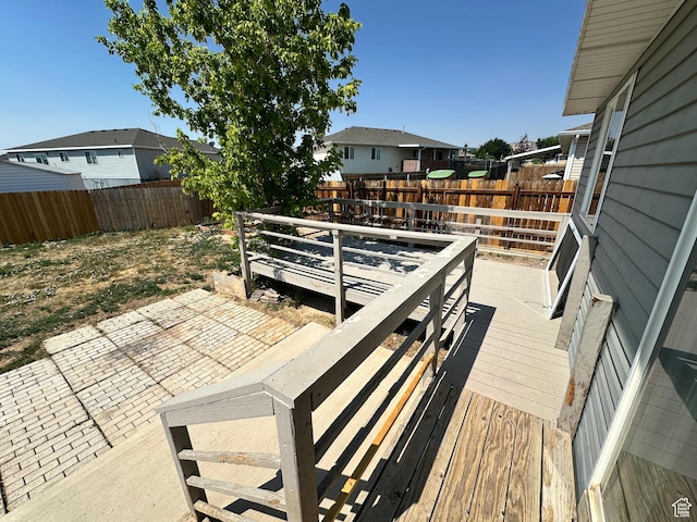 1373 W 925 S, Vernal, UT 84078 - deck featuring a fenced backyard, a patio, and a residential view