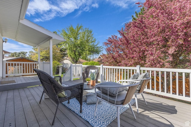3788 W Hillsboro Cir, West Jordan, UT 84084 - view of wooden deck
