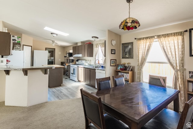 2036 W 1500 N, Vernal, UT 84078 - dining room with lofted ceiling and light wood finished floors