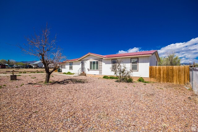 2036 W 1500 N, Vernal, UT 84078 - view of front of property featuring fence and metal roof