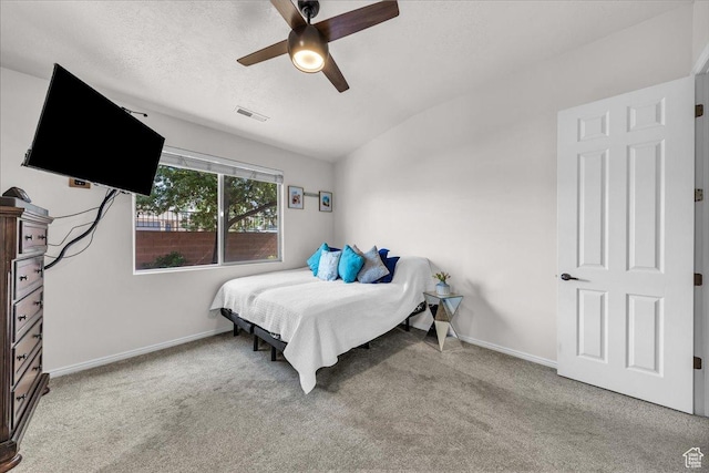 240 W 225 S, Ivins, UT 84738 - bedroom featuring carpet floors, lofted ceiling, and ceiling fan