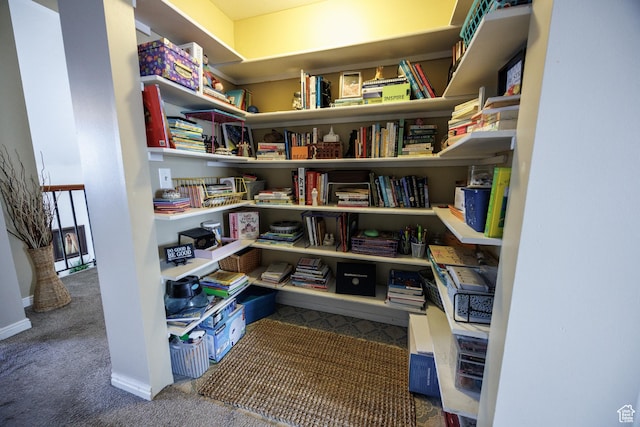view of storage area