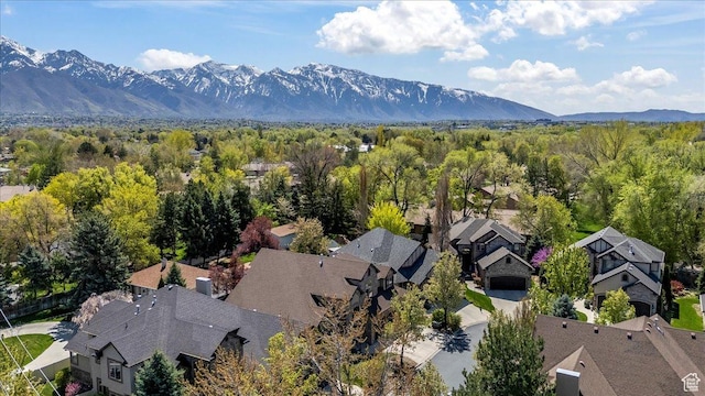 6109 S Vine Bend Ln, Murray, UT 84121 - aerial view with a residential view and a mountain view