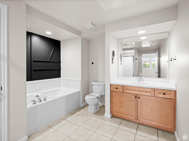 5 S 500 W Unit 311, Salt Lake City, UT 84101 - full bath with toilet, visible vents, baseboards, a garden tub, and vanity