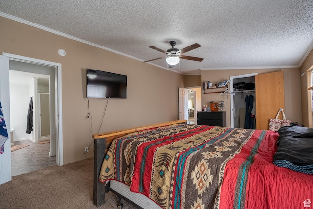 408 W 2000 S, Price, UT 84501 - bedroom with crown molding and a textured ceiling