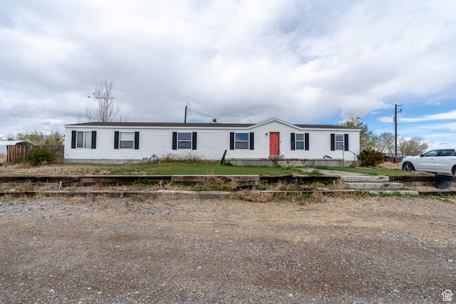 view of manufactured / mobile home
